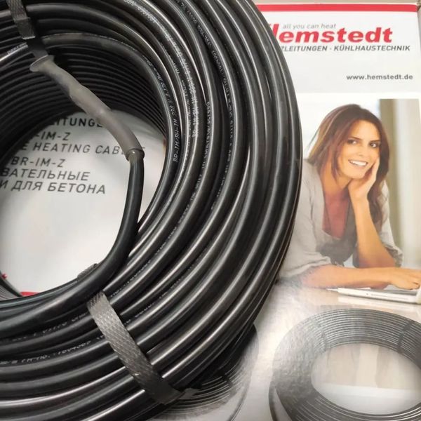 Нагревательный кабель Hemstedt BR-IM 17 - 122.4 м, 2100 вт + wi-fi терморегулятор 2148129 фото