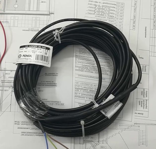 Нагрівальний кабель Fenix ADPSV 30 - 32 м, 970 Вт 10731031243849 фото