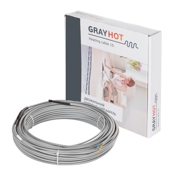Нагрівальний кабель GrayHot - 6 м, 92 Вт 349350 фото